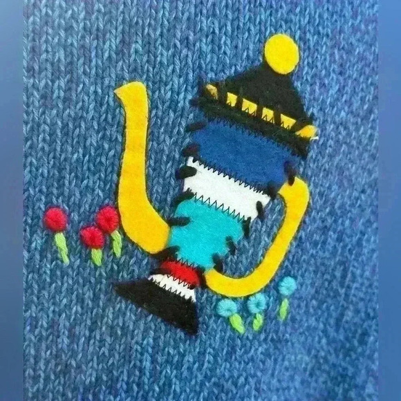 Vintage Susan Bristol sweater vest. Teapots. Whimsy. Quirky. Ugly sweater - Picture 4 of 13